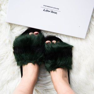 & Other Stories Fur Sliders